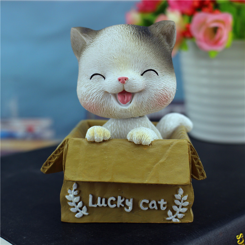 卡斯兰迪 可爱小猫咪仿真摆件