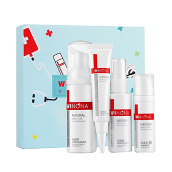 薇诺娜 清痘控油淡印护肤套装