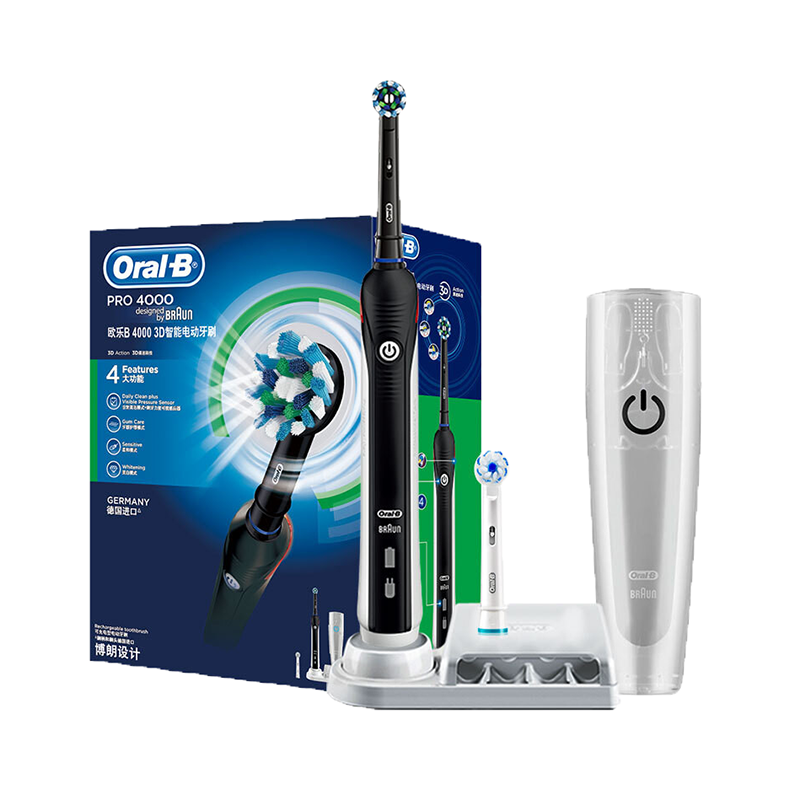 欧乐B P4000黑电动牙刷