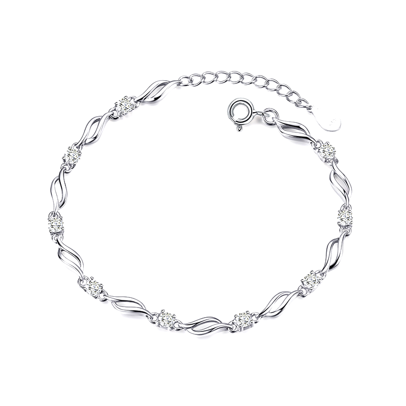 卡蒂罗 简约时尚银手链