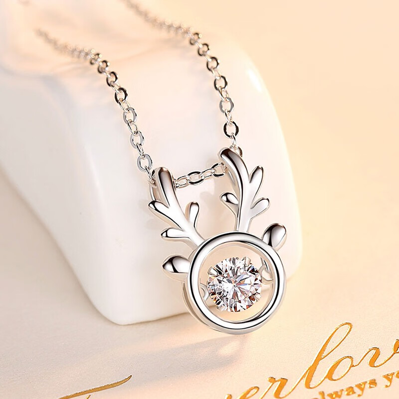 艾维拉 s925麋鹿项链