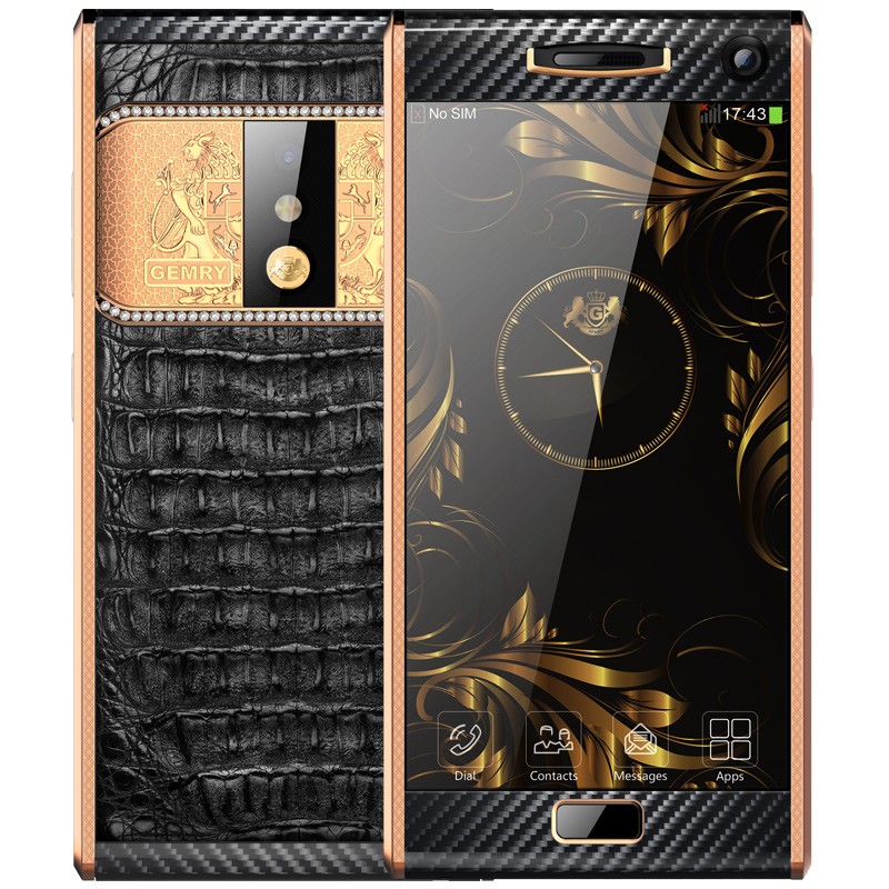 詹姆士 鳄鱼带钻版商务手机