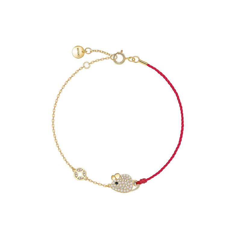 何方珠宝 萌趣小鼠手链