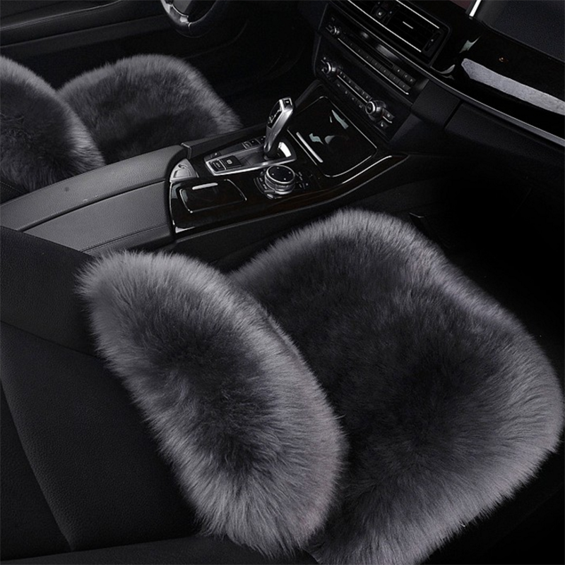 明仔 冬季纯羊毛坐垫