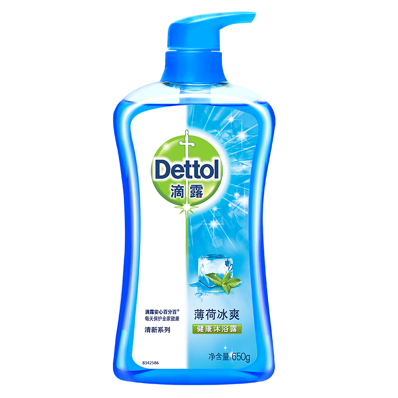 滴露薄荷冰爽沐浴露