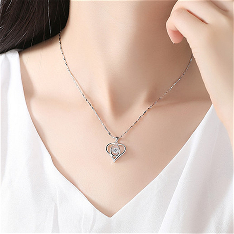 曼蒂娅 日韩简约纯银项链