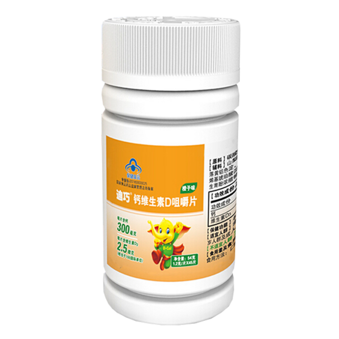 迪巧 维生素D儿童钙片