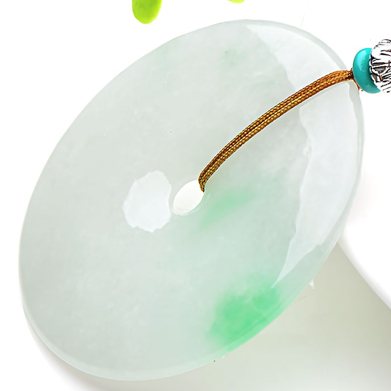 可玉可求 翡翠平安扣吊坠