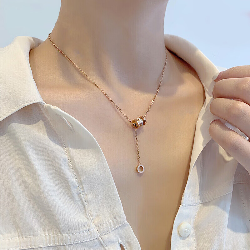 桑玛 小蛮腰转运珠银项链