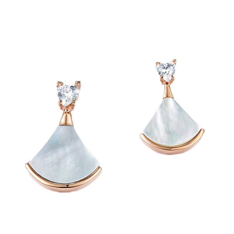 幸运吉拉 白贝小裙子耳饰