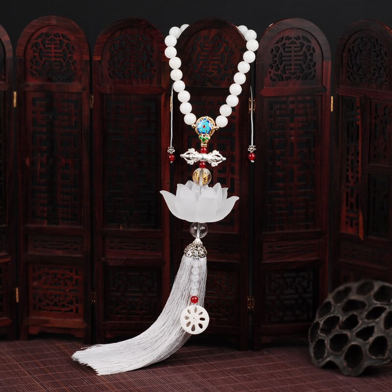 映红 古法琉璃汽车挂件