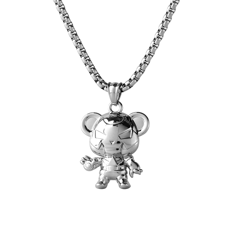 GUUKA 潮玩钢铁熊项链