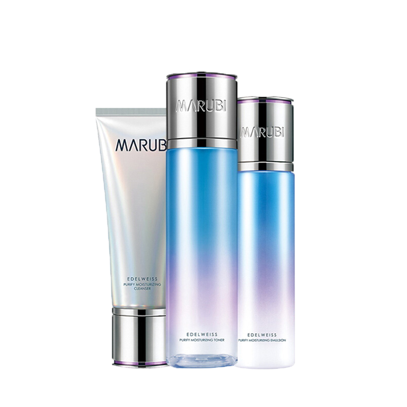 丸美 雪绒花纯净补水套装