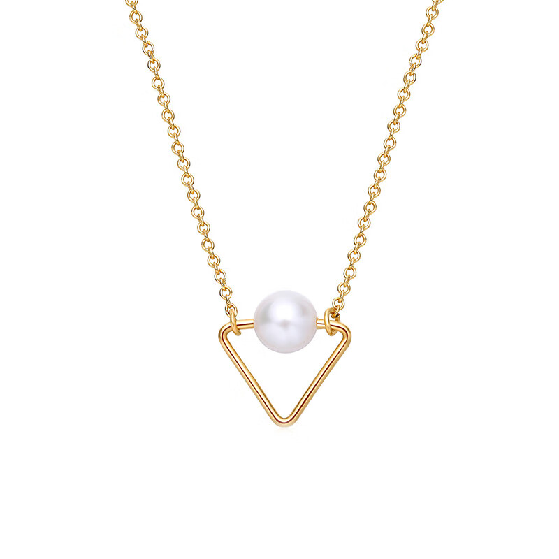 阿菲娜 珍珠几何女士项链