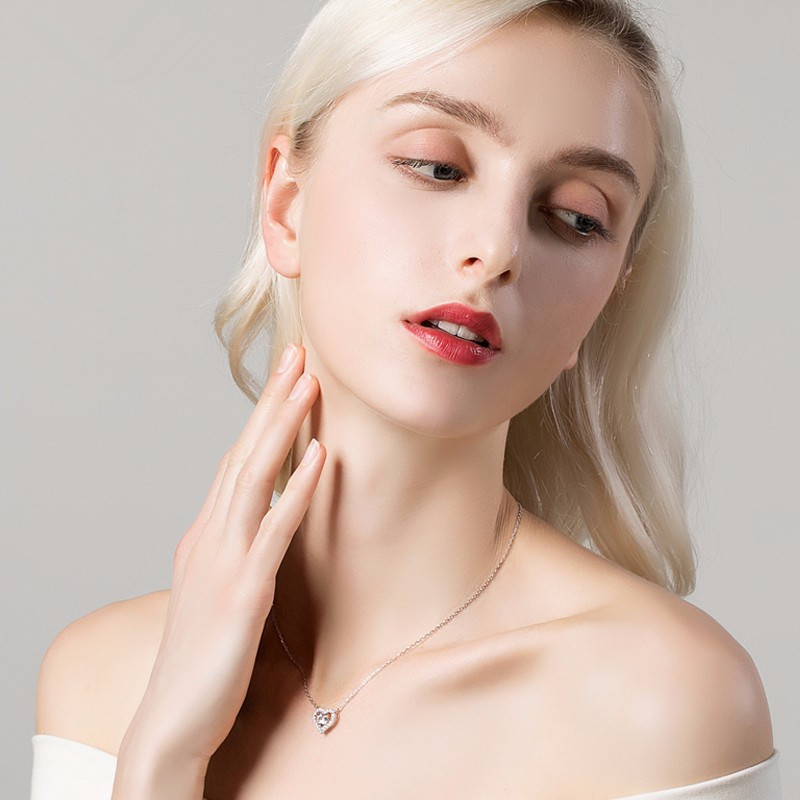 爱星缘 韩版简约爱心项链