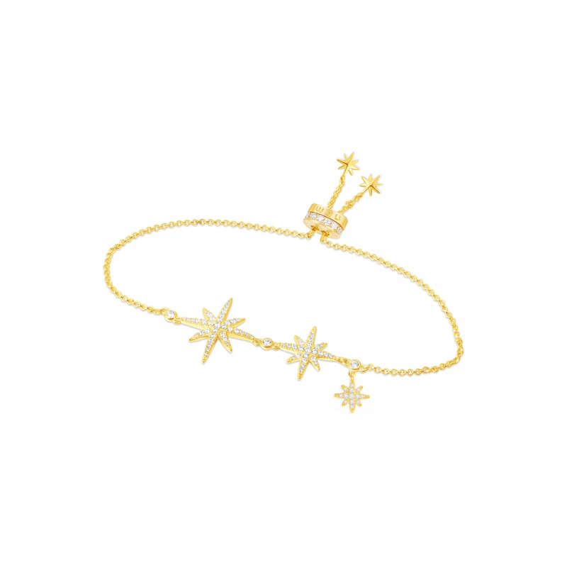 APM 金色复古六芒星手链