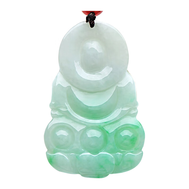 可玉可求 翡翠玉观音吊坠