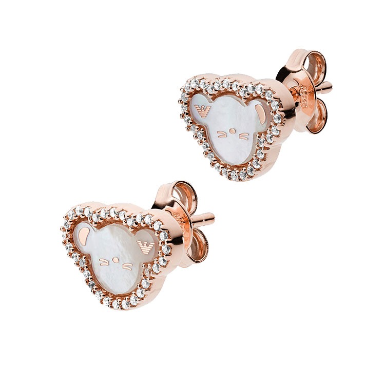 阿玛尼 925银 耳饰