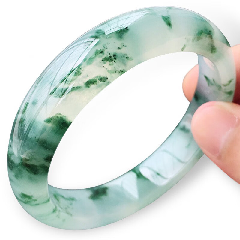 影享 翡翠飘花玉手镯