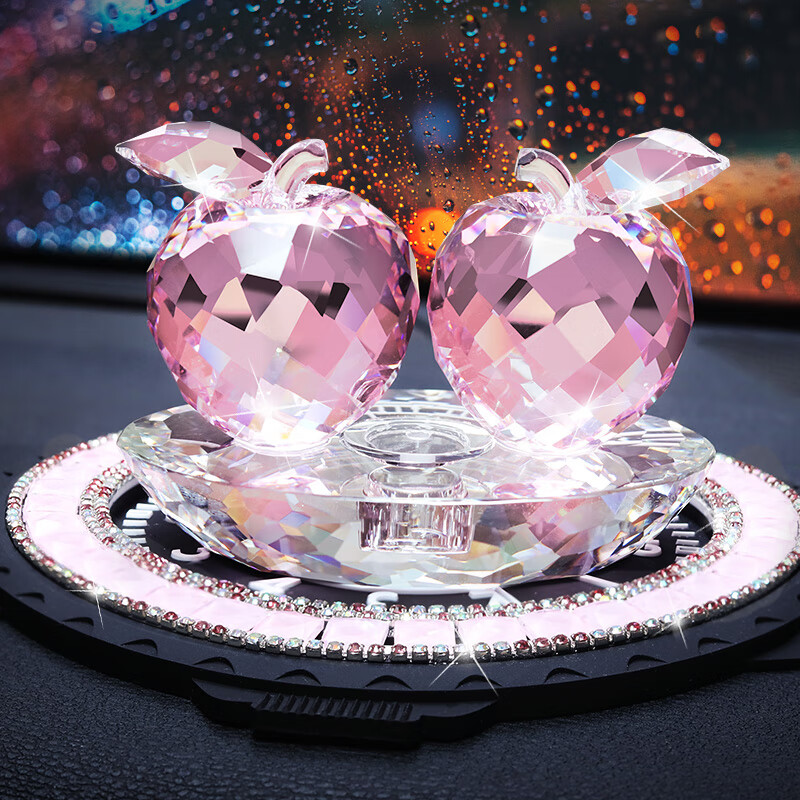 好车酷 水晶苹果摆件