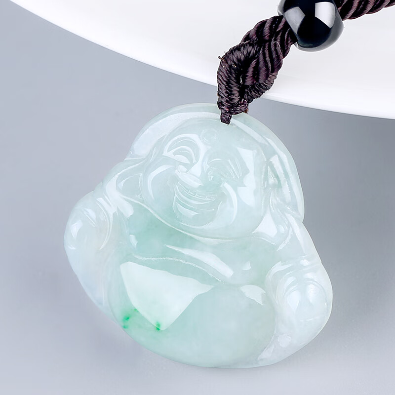 红酥手 乐观豁翡翠吊坠