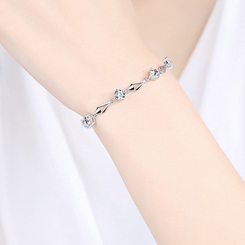 圣雅罗 999银菱光之恋手链