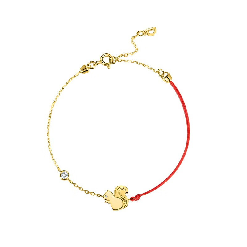 DB鼠年本命年红绳手链