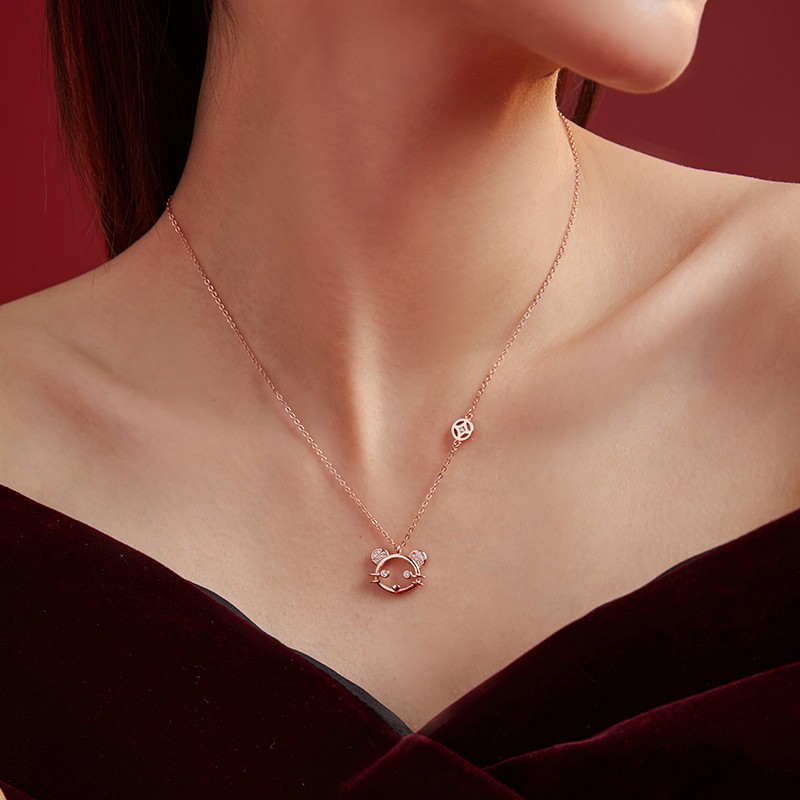 银千惠心有所鼠项链