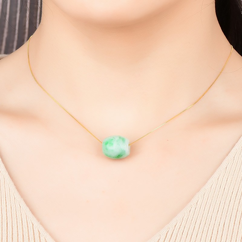 千载一玉 翡翠路路通玉石项链