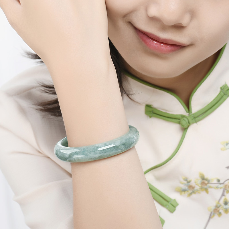 凤禧 圆满a货翡翠玉手镯