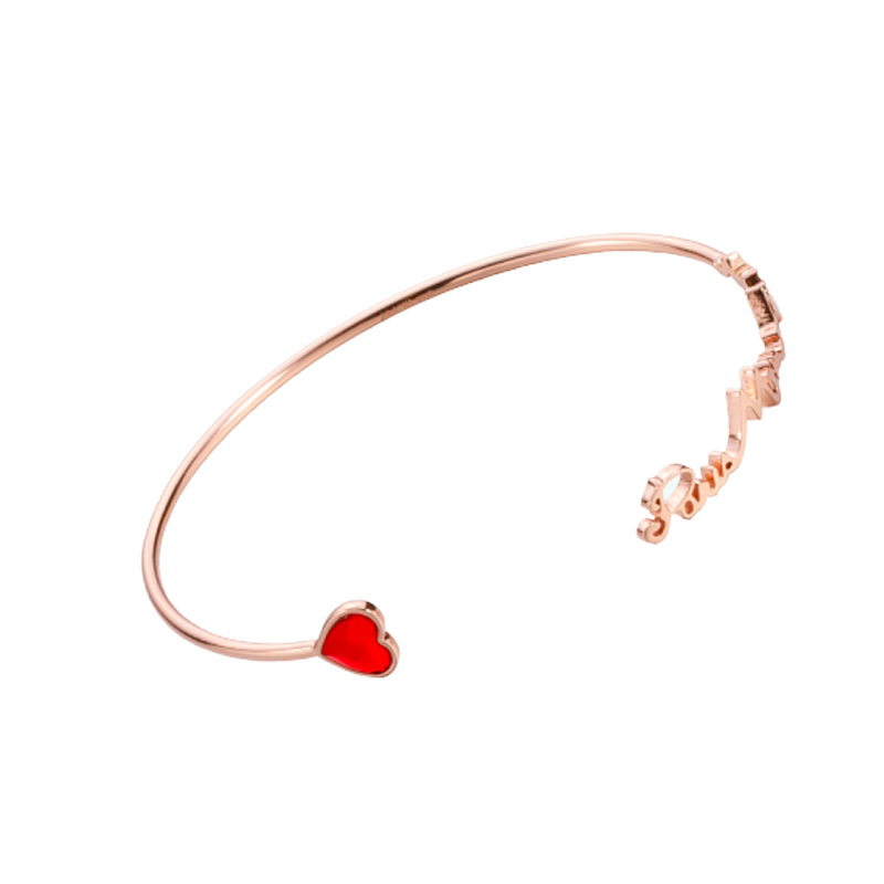 瑷嘉莎 爱心法文手镯