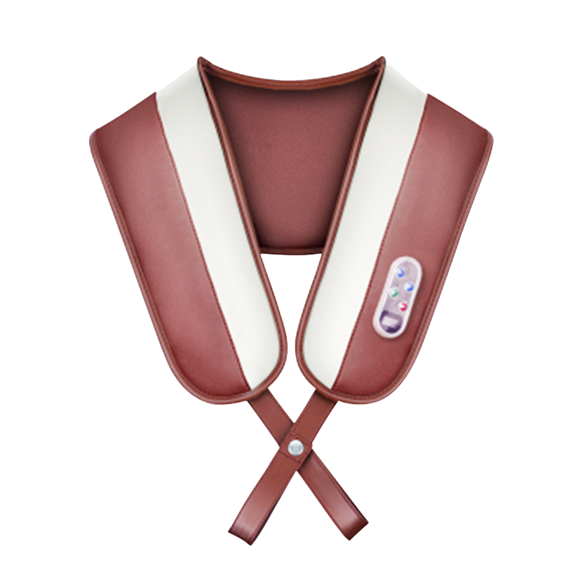 康仕坦 枣红色插电式按摩披肩