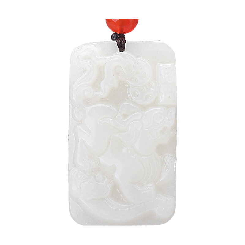 晶慕阁 和田玉貔貅吊坠