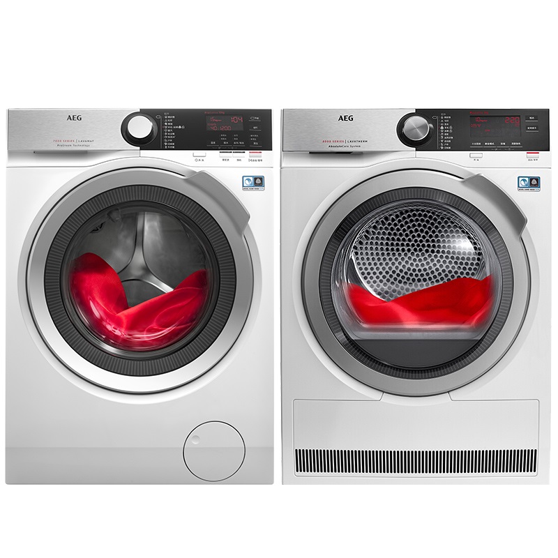 AEG 蒸汽预熨烫技术洗烘套装