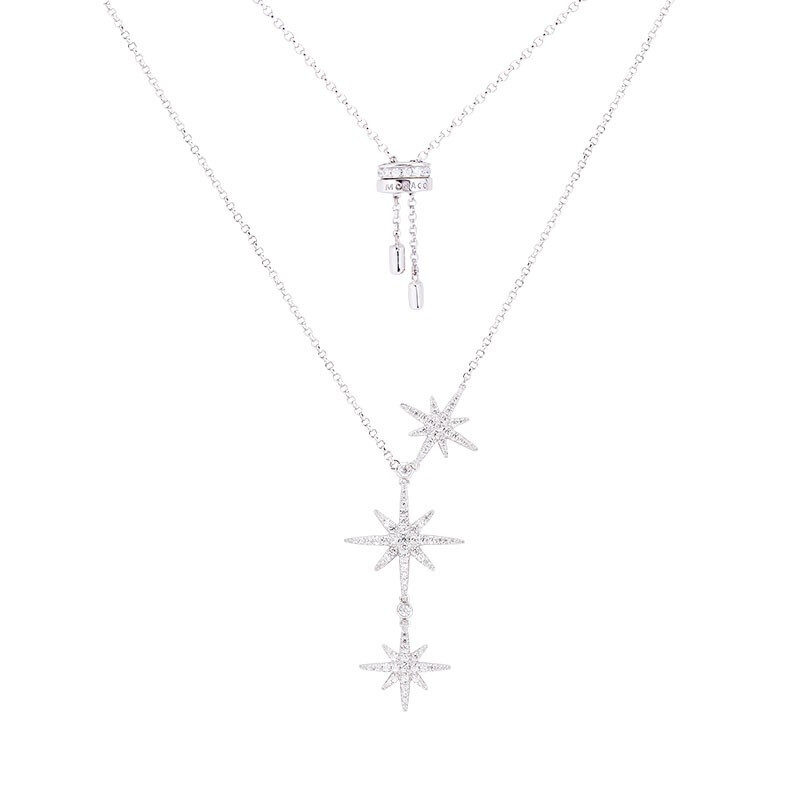 APM 六芒星碎钻项链
