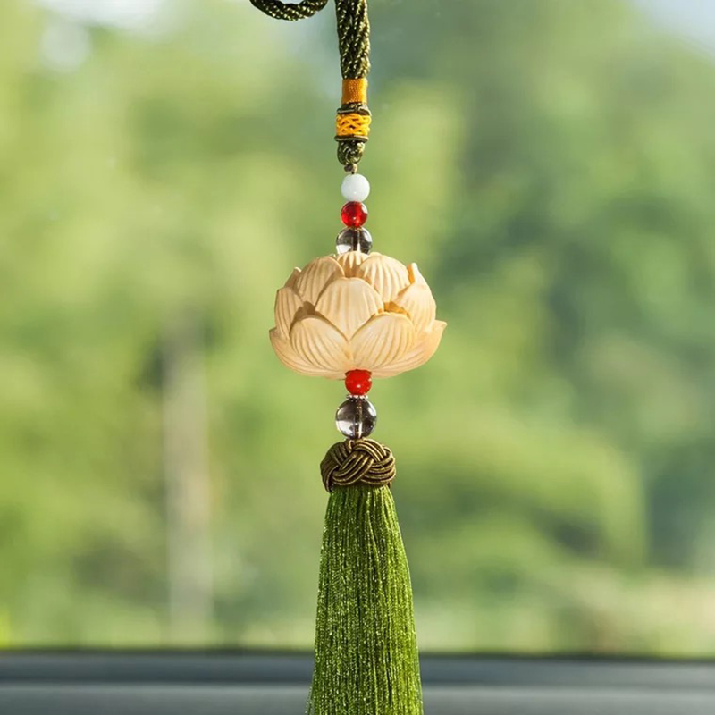 灏途 乌木雕刻汽车挂件