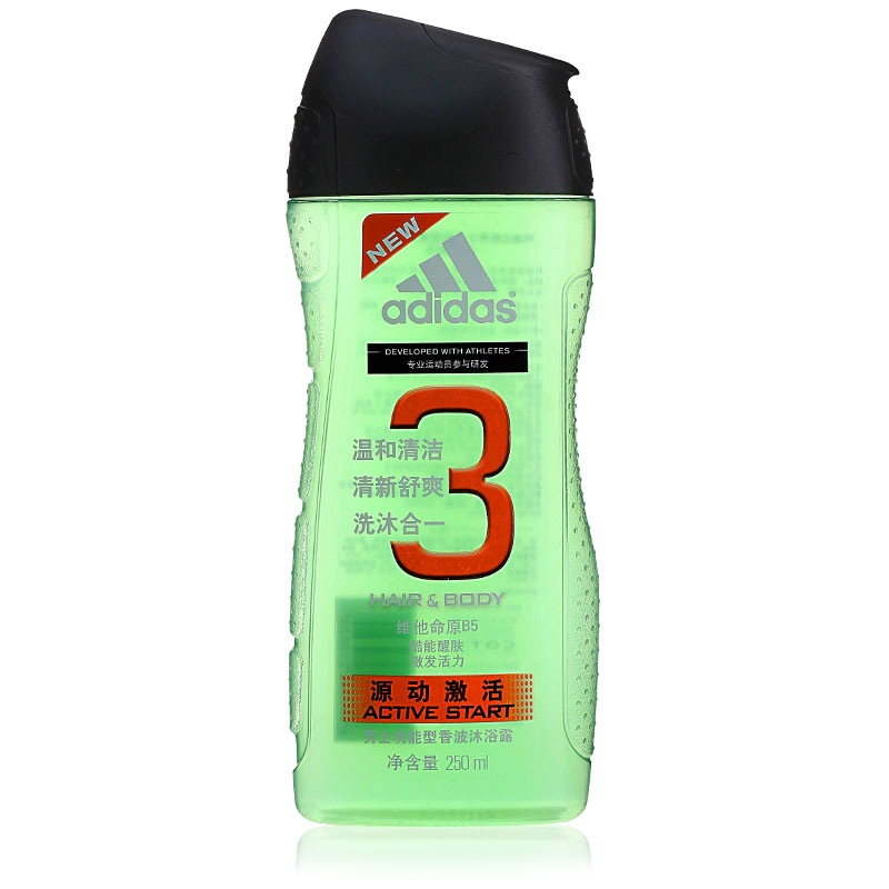 阿迪达斯 二合一配方沐浴露