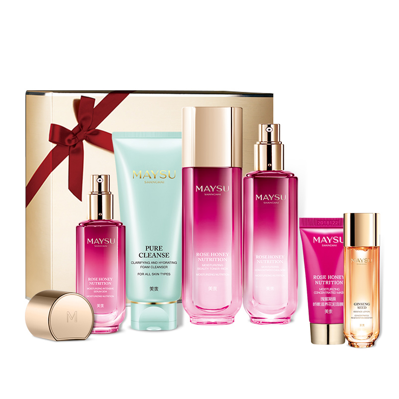 美素装 瑰蜜凝颜滋养护肤品套装