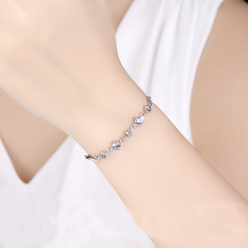 欧洛西925银气质手链