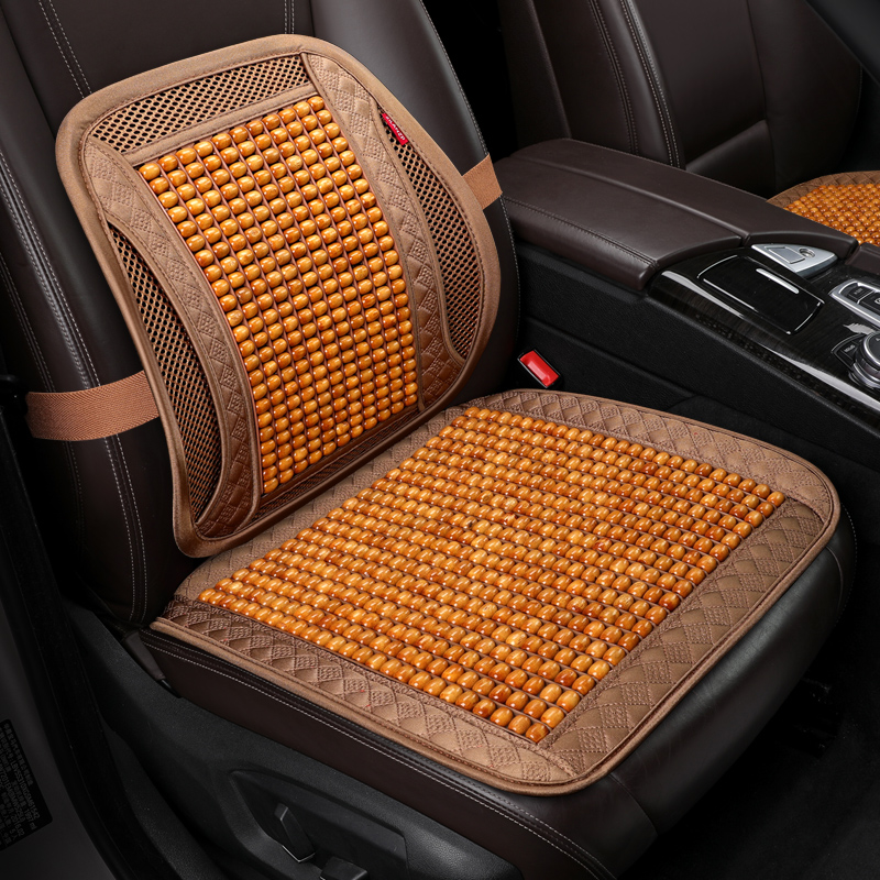 紫风铃 木珠夏季车载坐垫