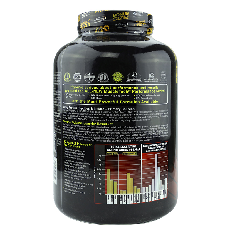 肌肉科技 高纯度易吸收 蛋白粉