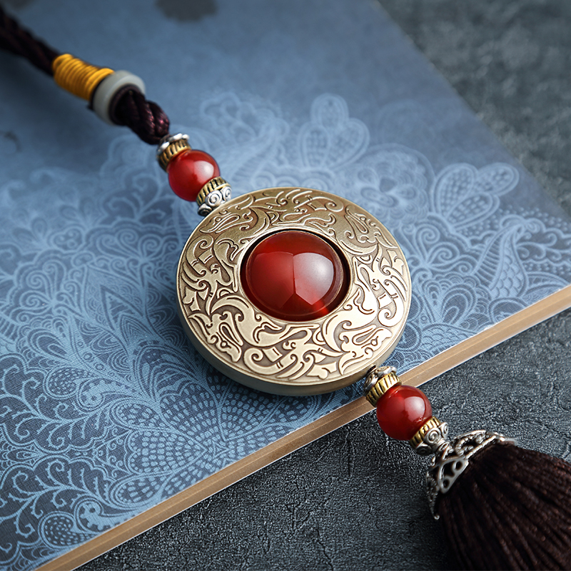 铜纪元纯铜珐琅汽车挂件