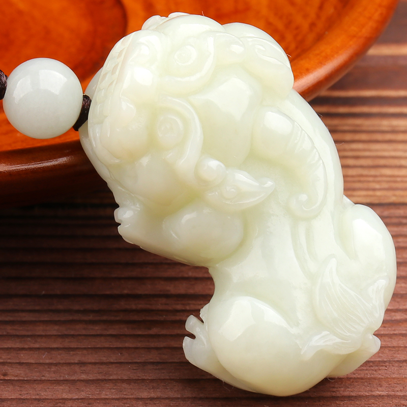 王翠玉器 手工雕刻貔貅 吊坠