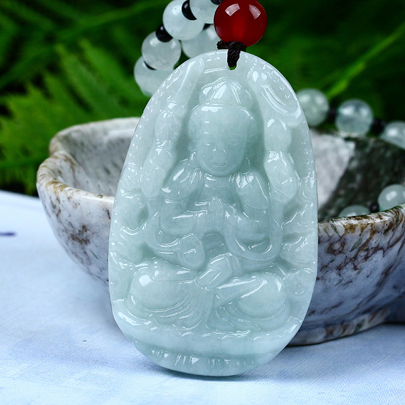 玉有情 生肖鼠 翡翠吊坠