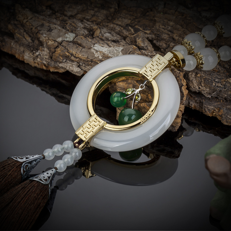 ALIS 天然玉石汽车挂件