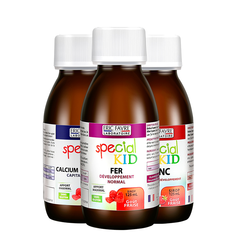 艾瑞可 儿童组合装钙铁锌营养液