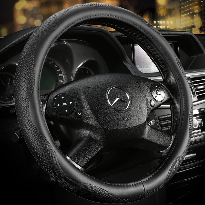 智汇 防滑真皮方向盘套