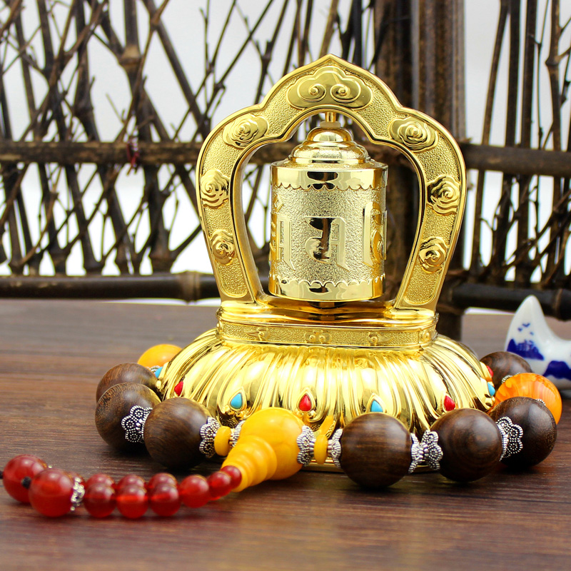 雪域印象 合金转经筒摆件