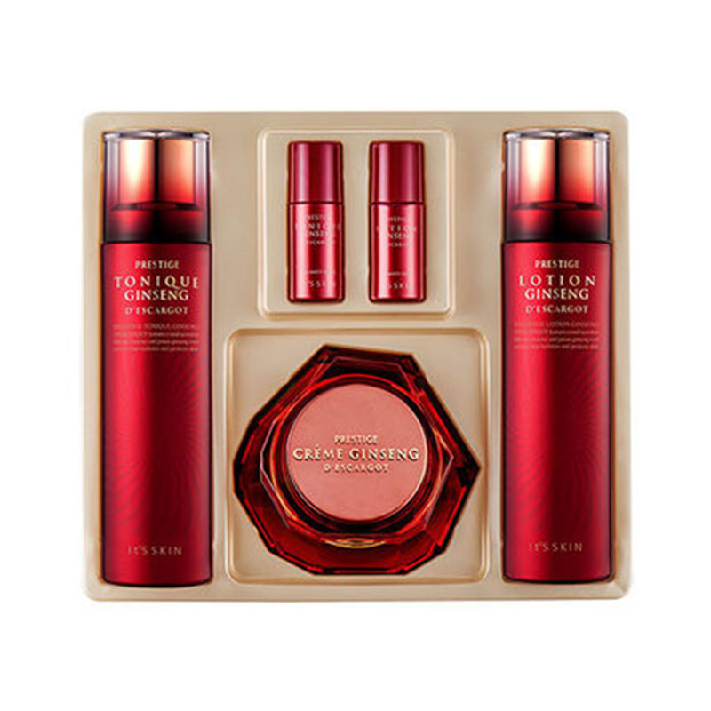 伊思 红参蜗牛水乳面霜套装