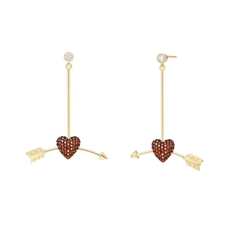 何方珠宝 爱神之箭 耳饰